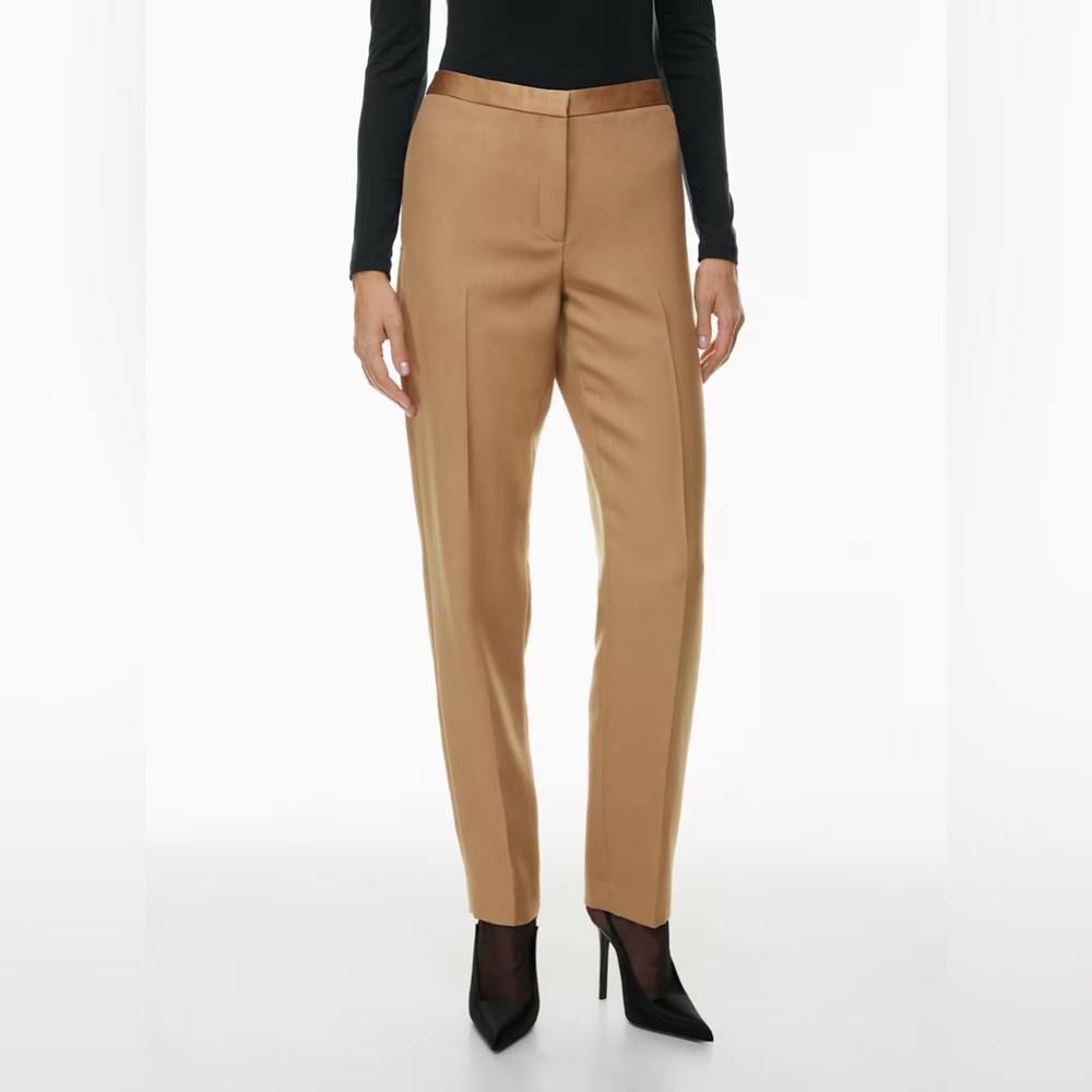 Aritzia Babaton Elaborate Virgin wool mid-rise Business Formal Evening Pant Sz 2